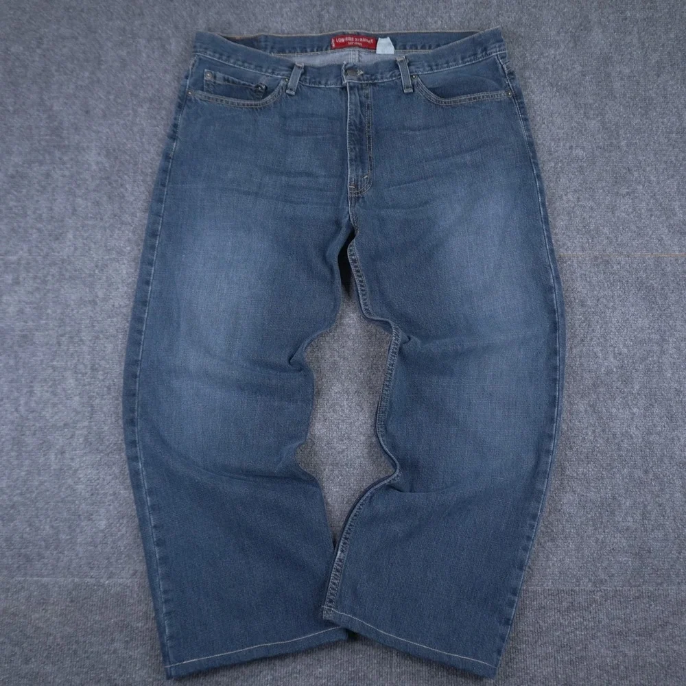 Vintage Levi's 529 Low Rise Straight Jeans Mens 38x30 Blue BAGGY LEG Made In USA